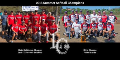 2018 Summer Softball Chamipons